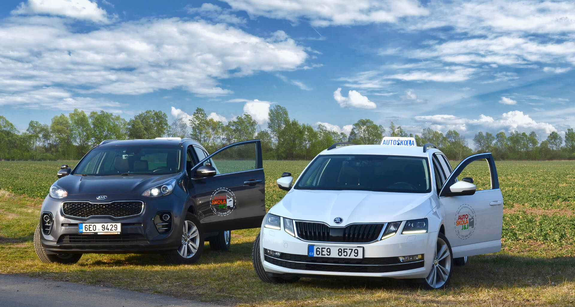 Přehled aut v naší autoškole J&J v Pardubicích